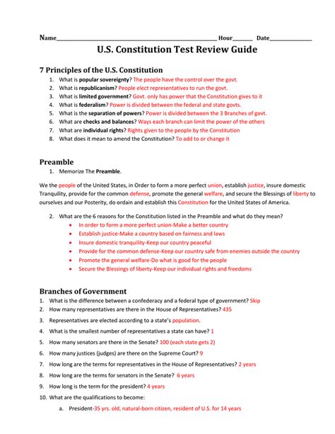 Conclusion chapter 2 section 4 creating the constitution answer key